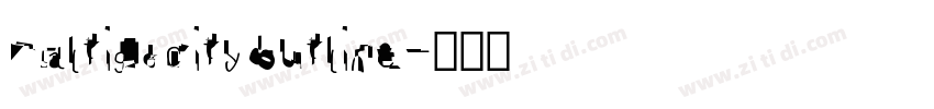 BaltigoCity Outline字体转换